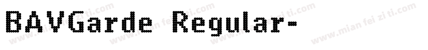 BAVGarde Regular字体转换